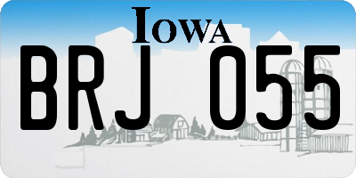 IA license plate BRJ055