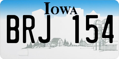 IA license plate BRJ154