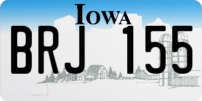 IA license plate BRJ155