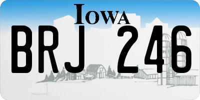 IA license plate BRJ246