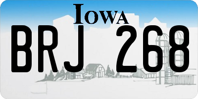IA license plate BRJ268