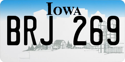 IA license plate BRJ269