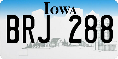 IA license plate BRJ288
