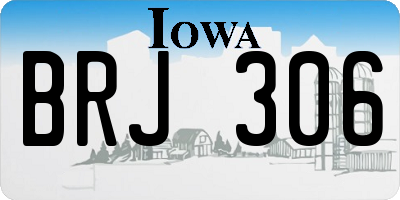 IA license plate BRJ306