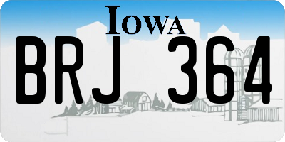 IA license plate BRJ364