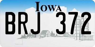 IA license plate BRJ372