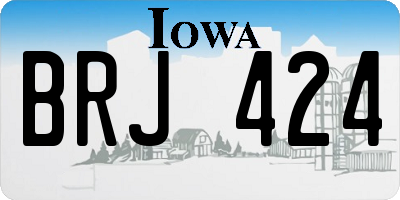 IA license plate BRJ424
