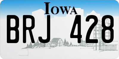 IA license plate BRJ428