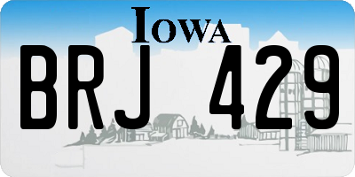 IA license plate BRJ429