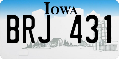 IA license plate BRJ431