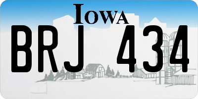 IA license plate BRJ434
