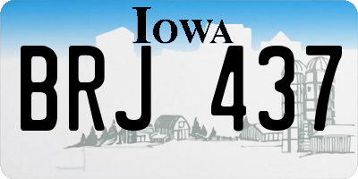 IA license plate BRJ437