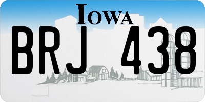 IA license plate BRJ438