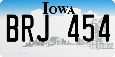IA license plate BRJ454
