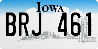 IA license plate BRJ461