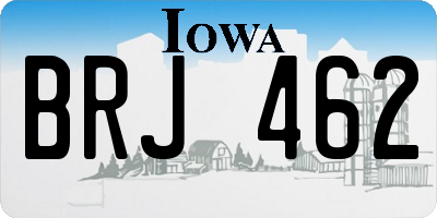 IA license plate BRJ462
