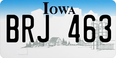 IA license plate BRJ463