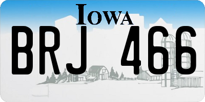 IA license plate BRJ466