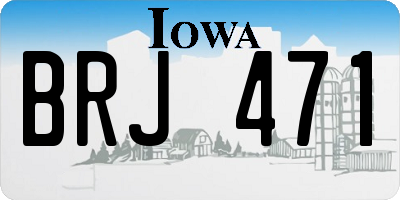 IA license plate BRJ471