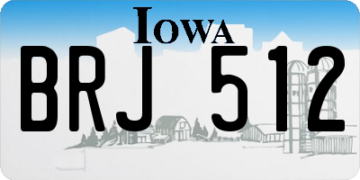 IA license plate BRJ512