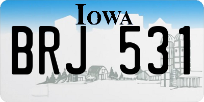 IA license plate BRJ531