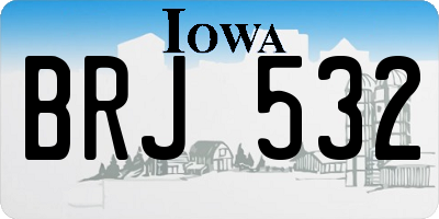 IA license plate BRJ532