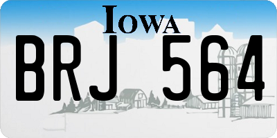 IA license plate BRJ564
