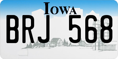 IA license plate BRJ568