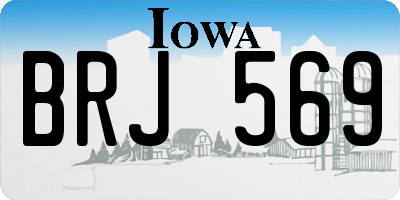 IA license plate BRJ569