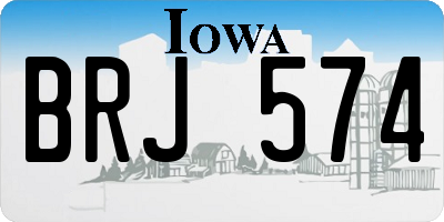 IA license plate BRJ574