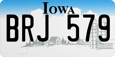 IA license plate BRJ579