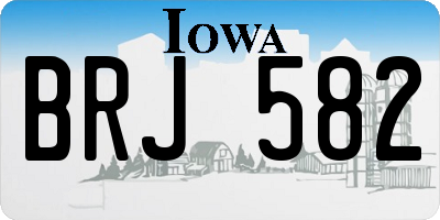 IA license plate BRJ582
