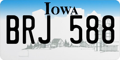 IA license plate BRJ588