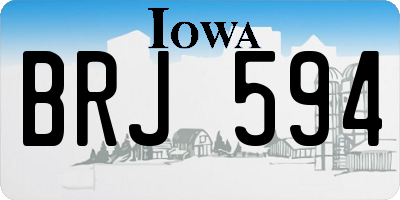 IA license plate BRJ594