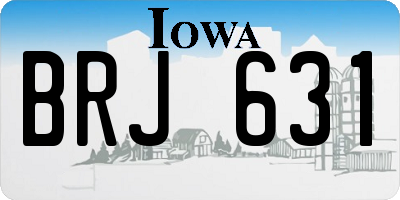 IA license plate BRJ631