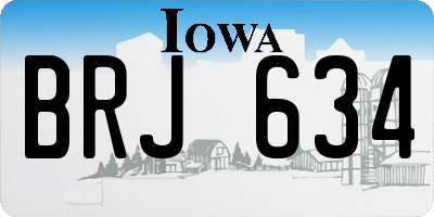 IA license plate BRJ634