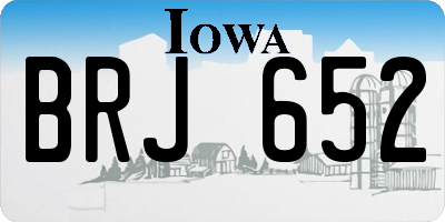 IA license plate BRJ652