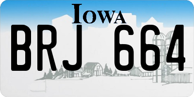 IA license plate BRJ664