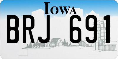 IA license plate BRJ691