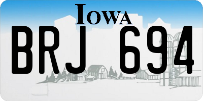 IA license plate BRJ694