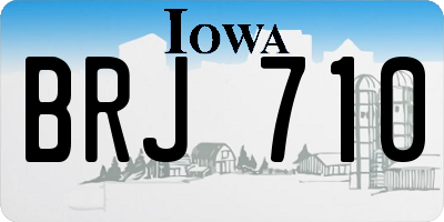 IA license plate BRJ710
