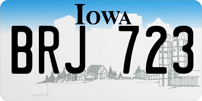 IA license plate BRJ723