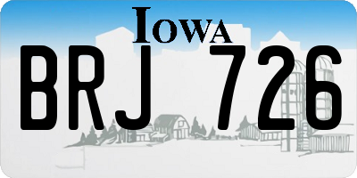IA license plate BRJ726