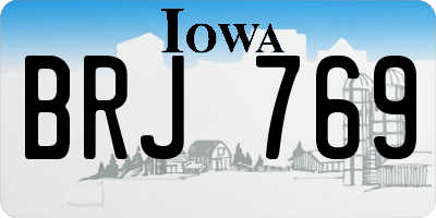 IA license plate BRJ769