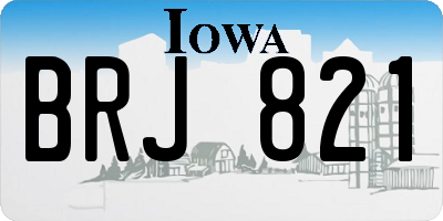 IA license plate BRJ821