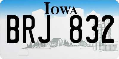 IA license plate BRJ832
