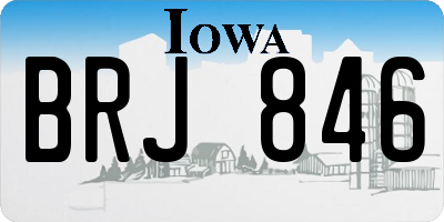 IA license plate BRJ846