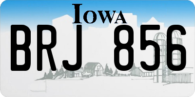 IA license plate BRJ856