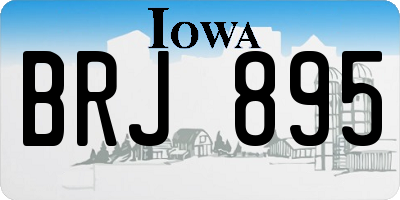 IA license plate BRJ895