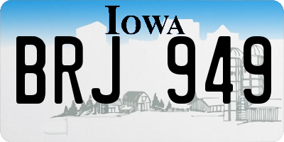 IA license plate BRJ949